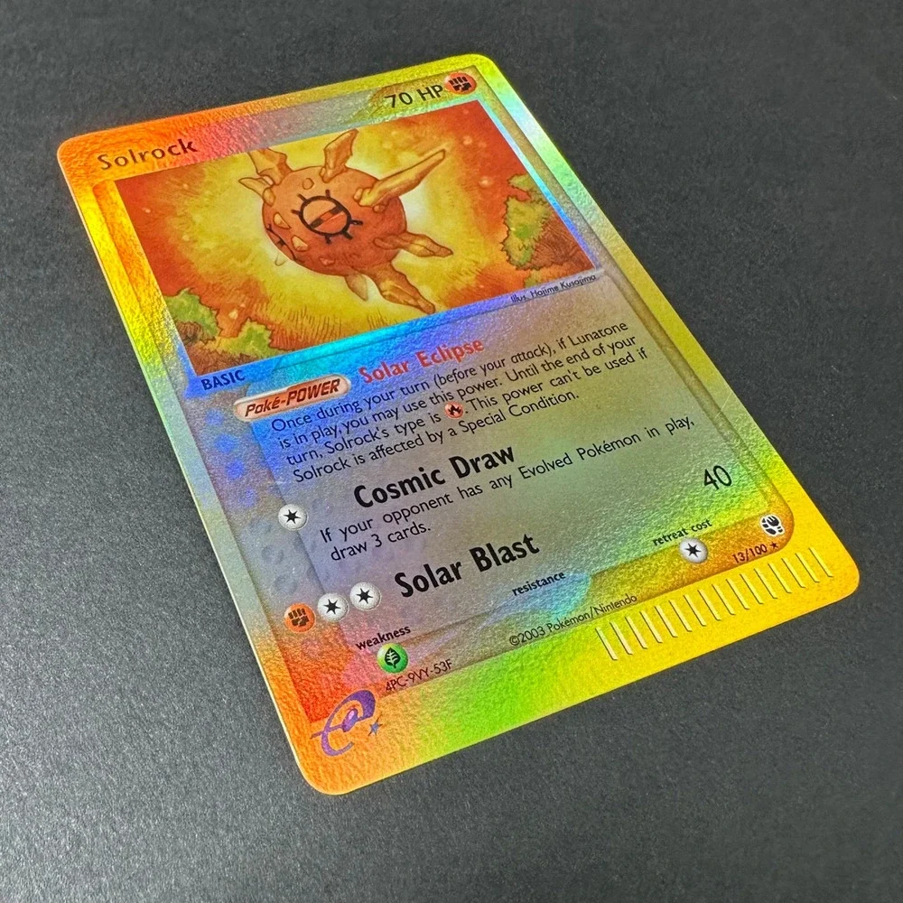 Pokemon TCG Solrock 13/100 Rare Reverse Holo EX Sandstorm NM